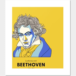 Ludwig van Beethoven - Famous classic musician Posters and Art